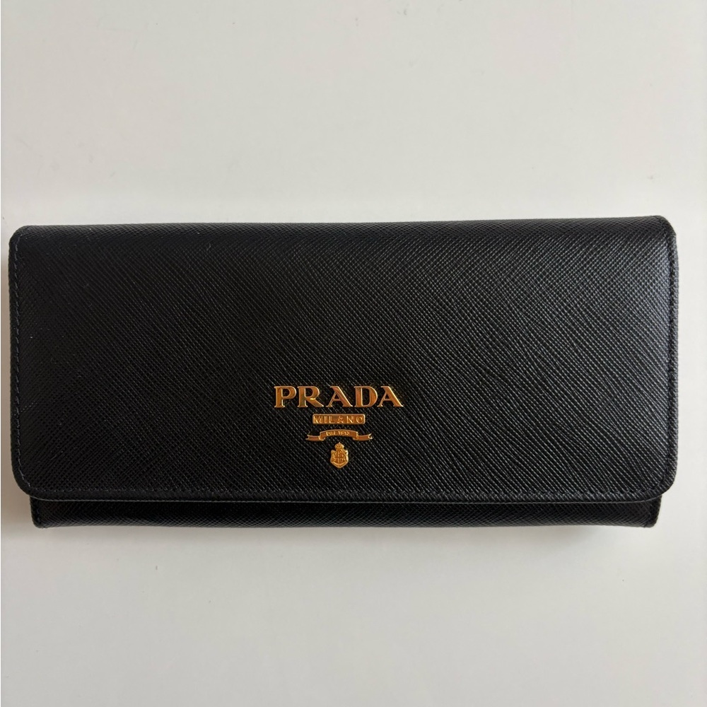 Prada Black Saffiano Wallet